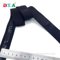 Black silicone knitted elastic band for garmment